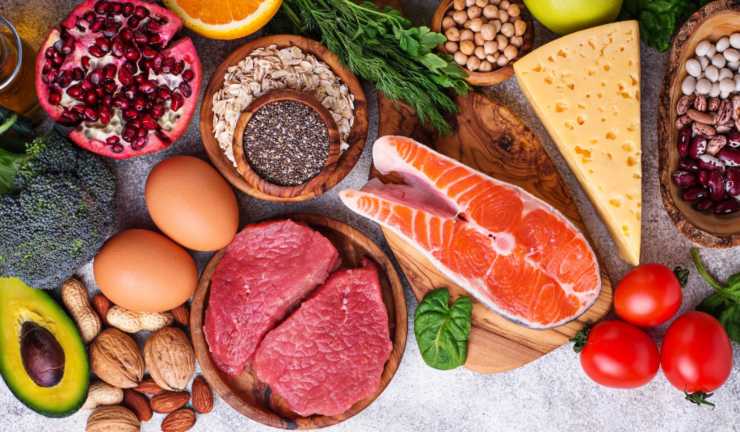 pesce carne formaggi e ortaggi
